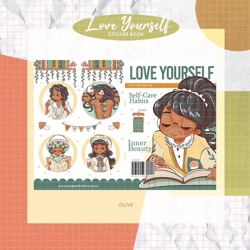 Love Yourself PaperDollzCo Planner Sticker Book | CB047