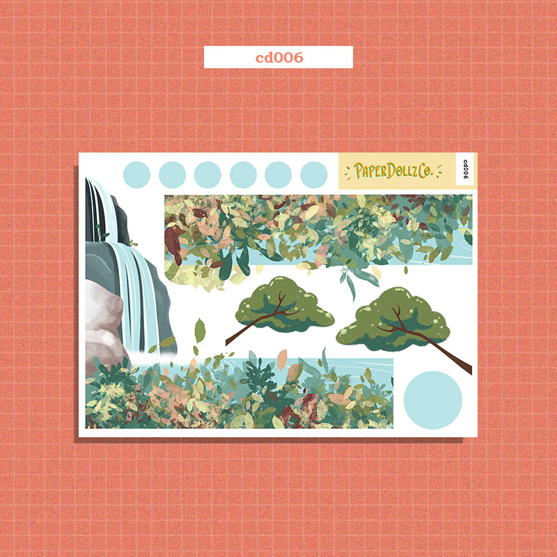 Blossoming | Hobonichi | Cousin Daily Sticker Kit | Cd006