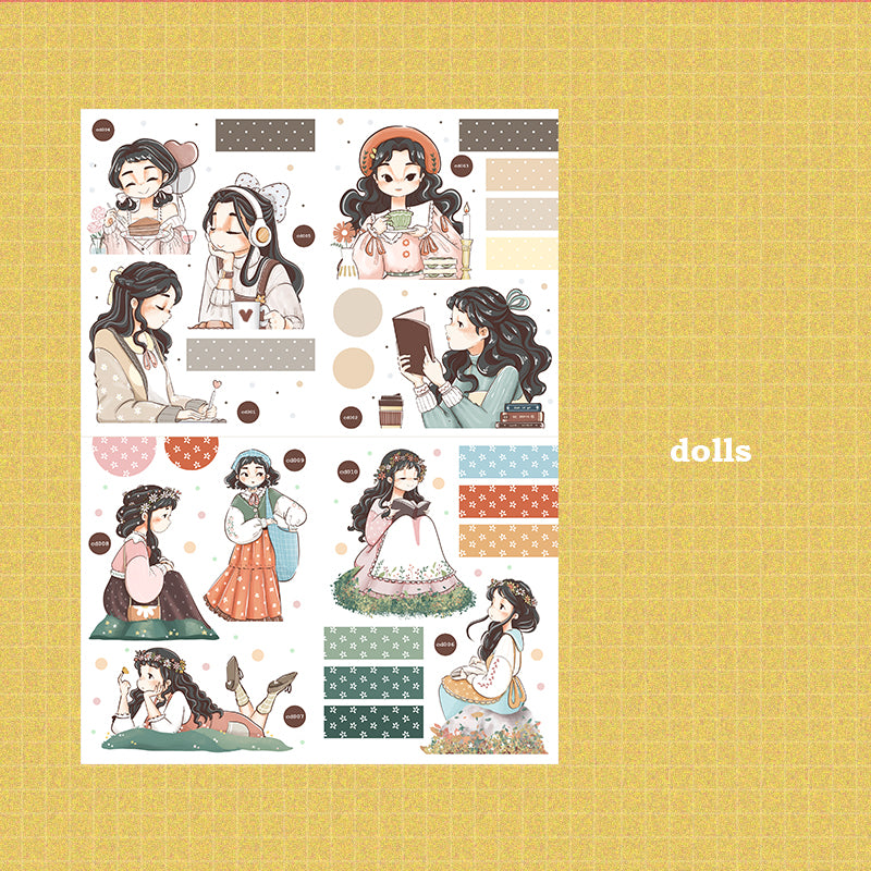 Alone Time and Blossoming A5 Kits Sticker Book | CDB001