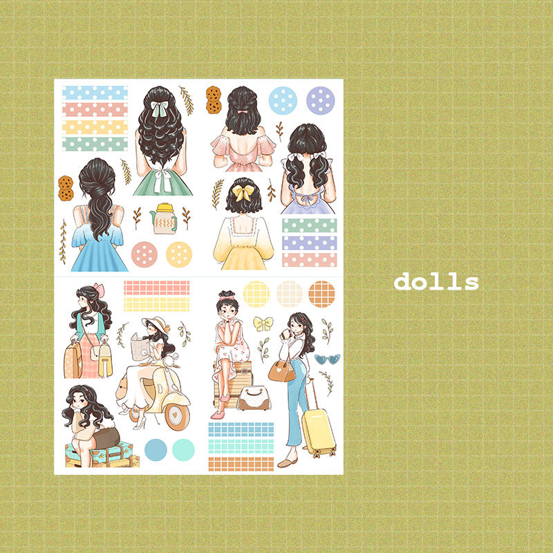 WanderLust and Crowning Glory A5 Kits Sticker Book | CDB004