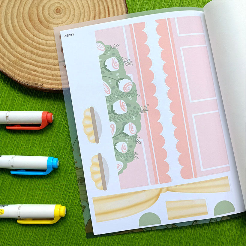 WanderLust and Crowning Glory A5 Kits Sticker Book | CDB004