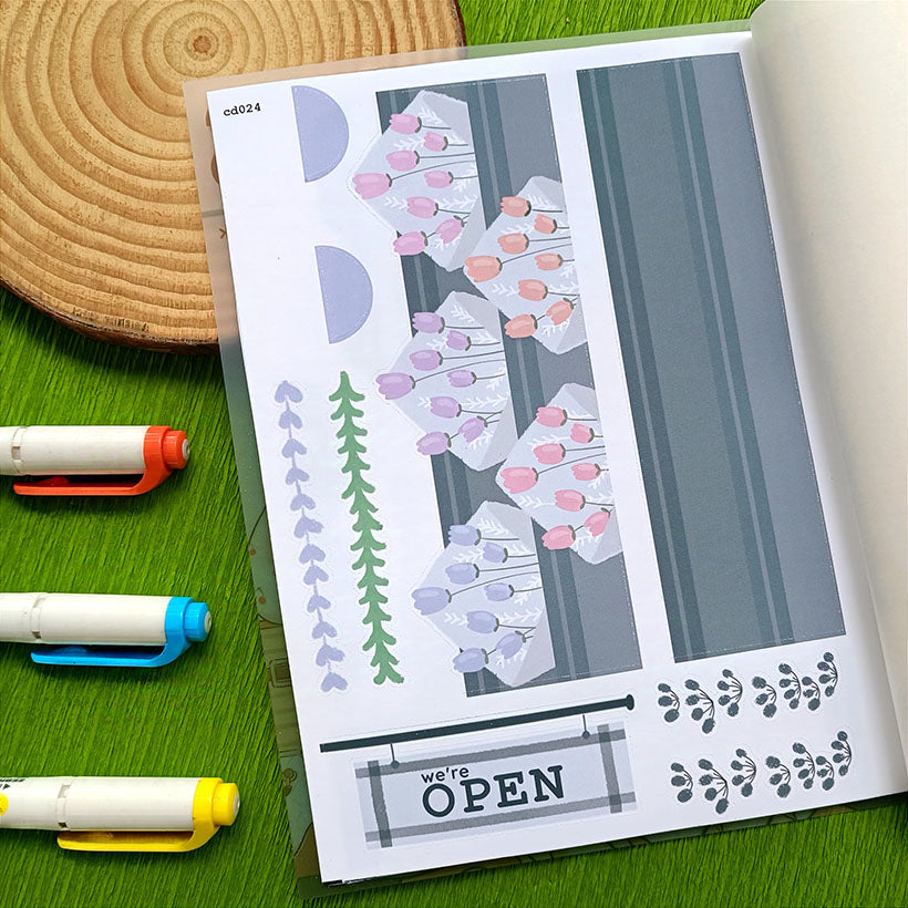 WanderLust and Crowning Glory A5 Kits Sticker Book | CDB004
