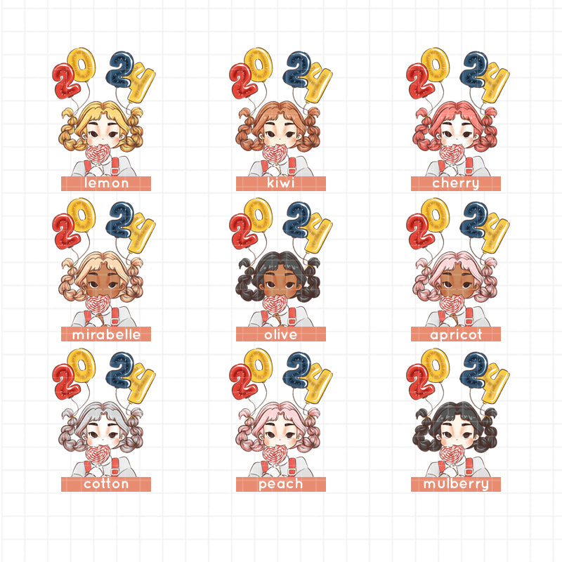 Promising New Year Collections Stickers | J395