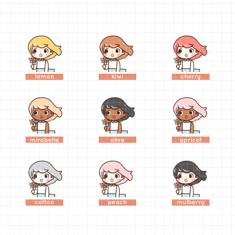 Windy PaperDollzCo Planner Stickers | f134