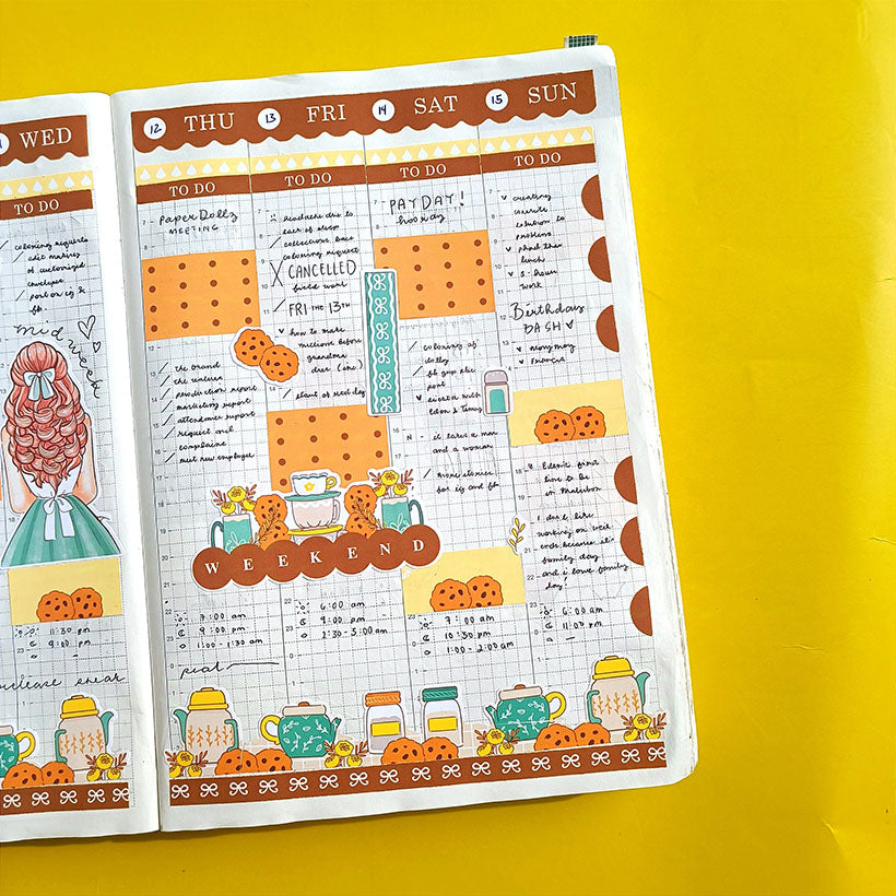 Kitchen | Crowning Glory | Hobonichi Cousin Weekly Kit - hcwk095