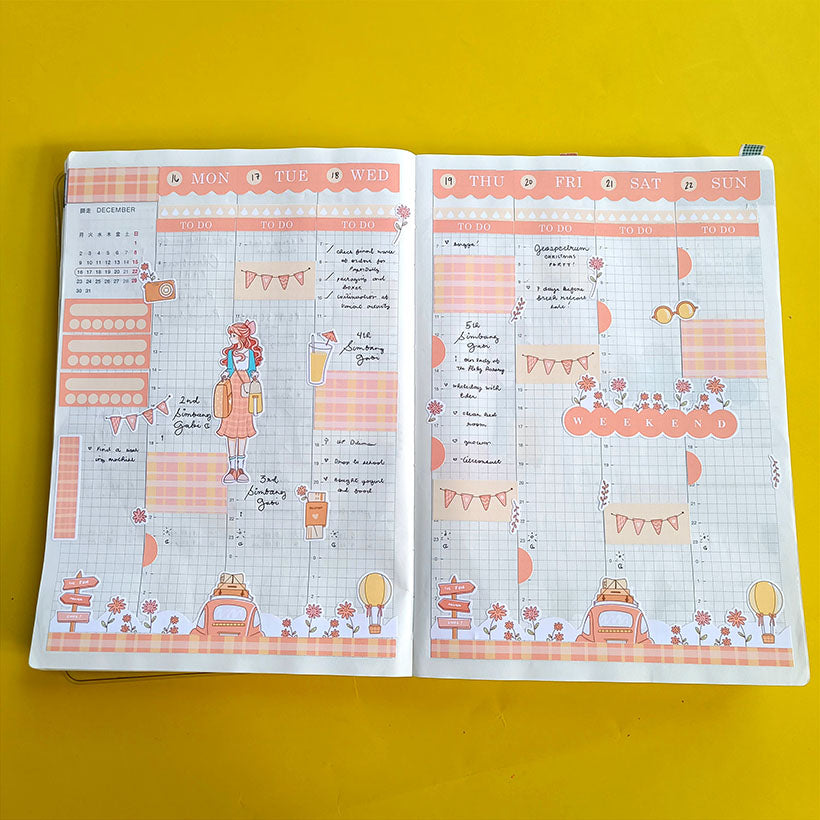 Adventure | Wanderlust | Hobonichi Cousin Weekly Kit - hcwk108