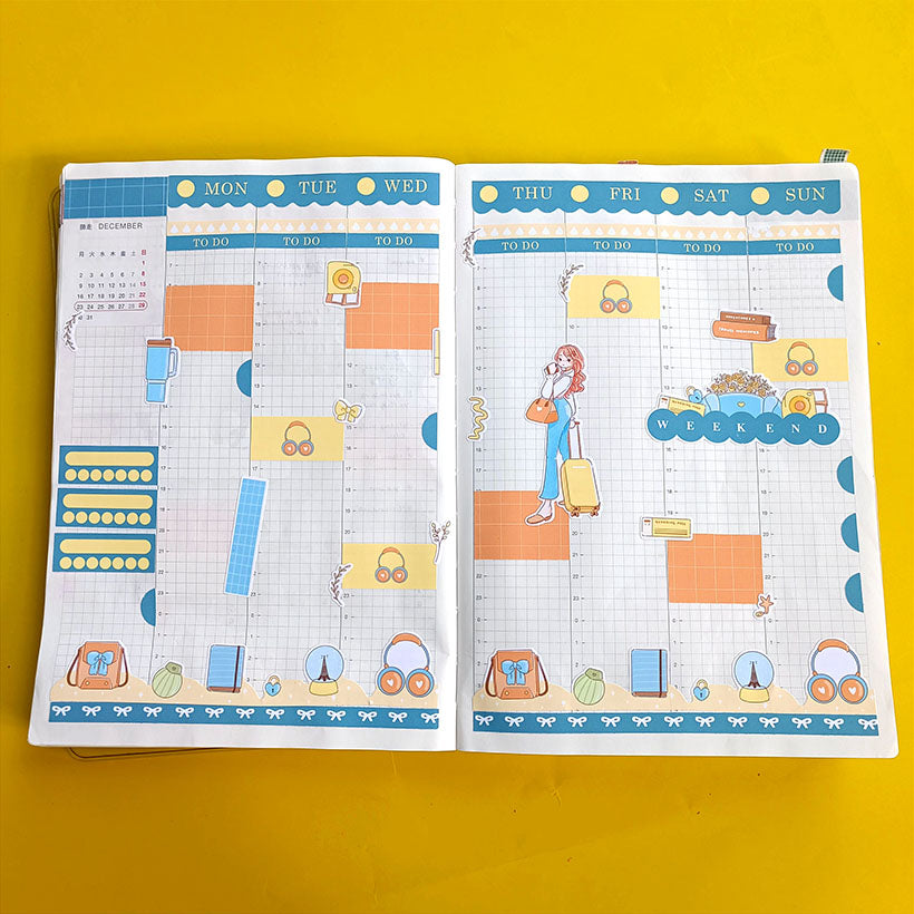 Business | Wanderlust | Hobonichi Cousin Weekly Kit - hcwk109