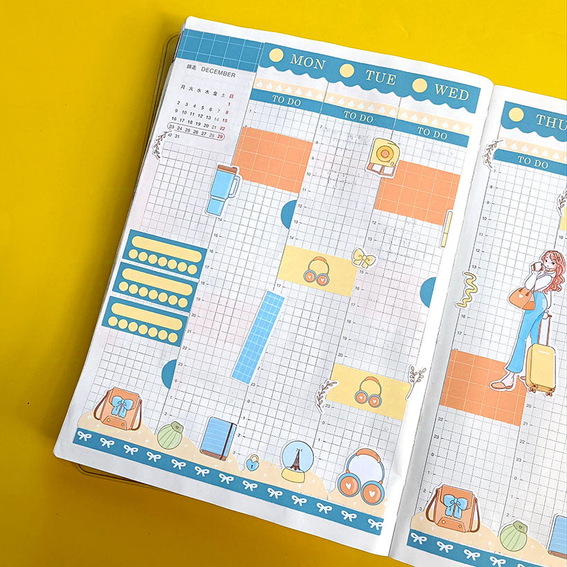 Business | Wanderlust | Hobonichi Cousin Weekly Kit - hcwk109