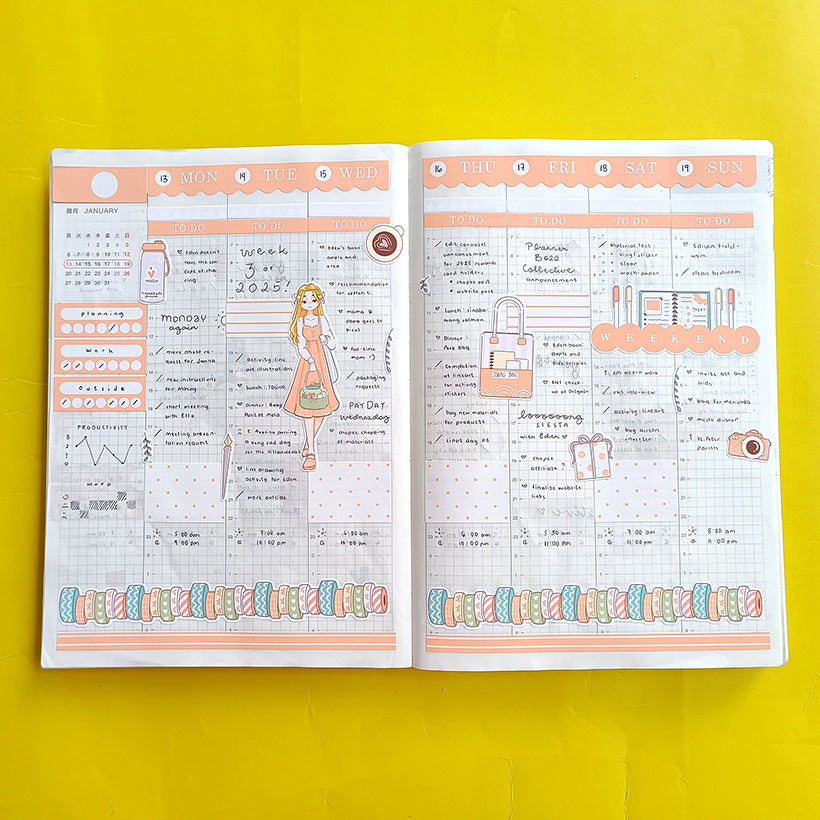 Meet Up | Planner Girl | Hobonichi Cousin Weekly Kit - hcwk121