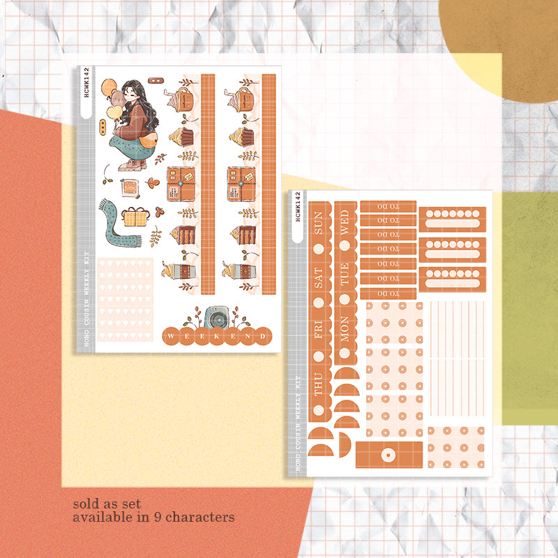 Fulfilled | Cozy Harvest | Hobonichi Cousin Weekly Kit | hcwk142