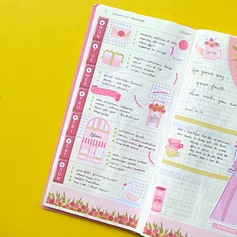 Blooms | Shades of Pink | Collections Stickers | C254
