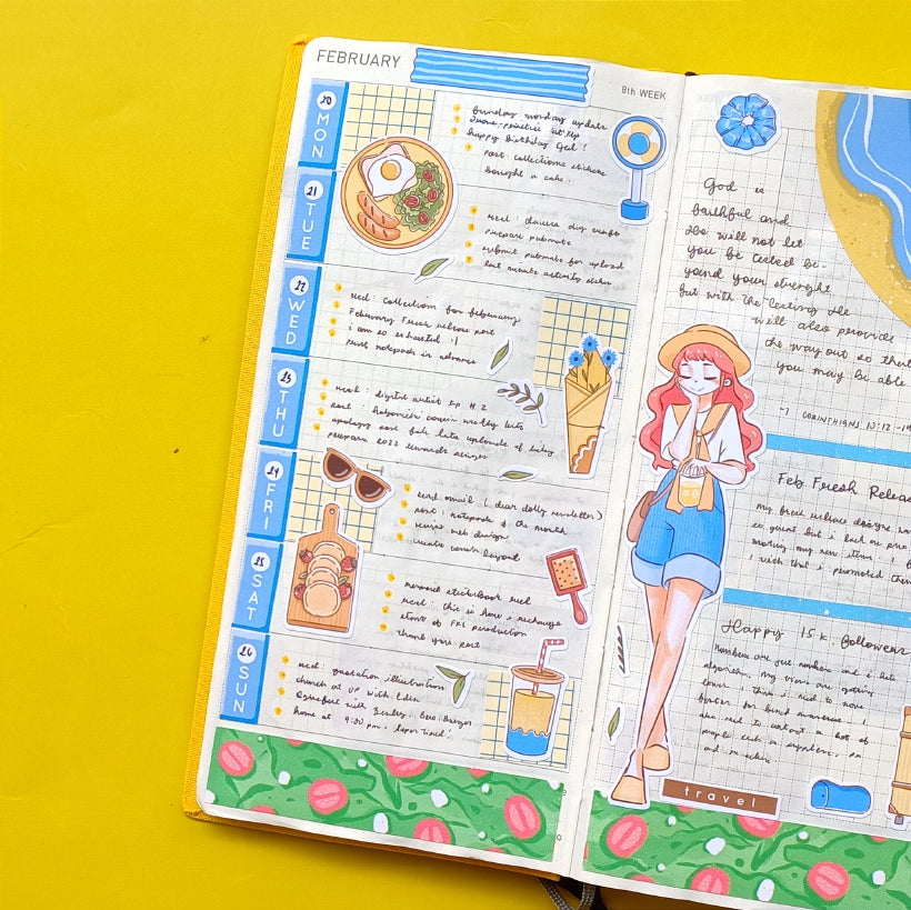 Travel Girl | Story of Us | Collection Stickers | C290