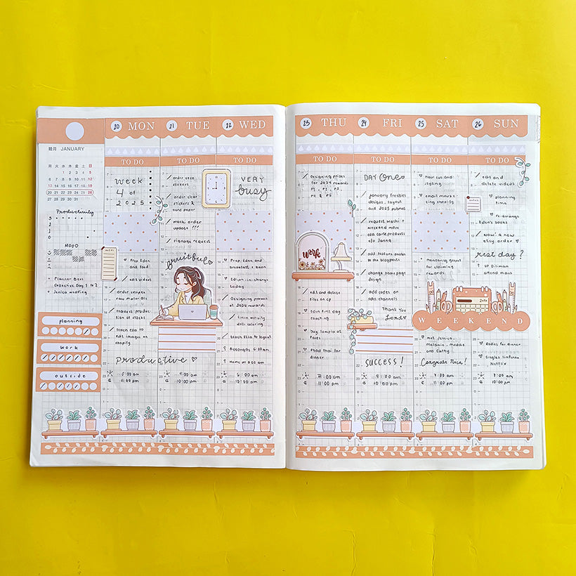 Work | Planner Girl | Hobonichi Cousin Weekly Kit - hcwk120