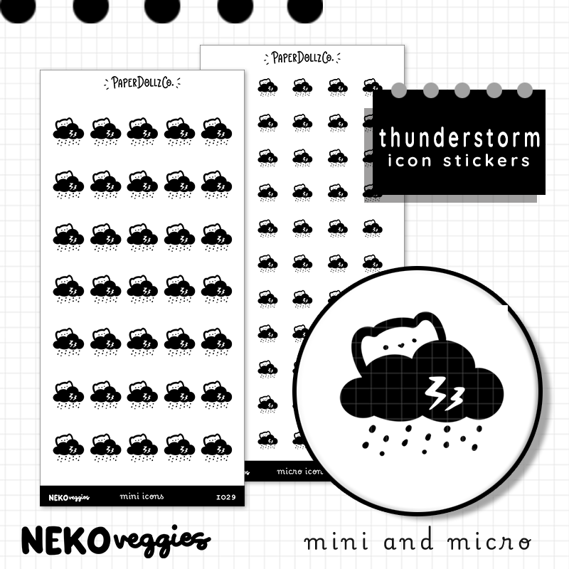 Thunderstorm | PaperDollzCo | Icon Sticker | i029