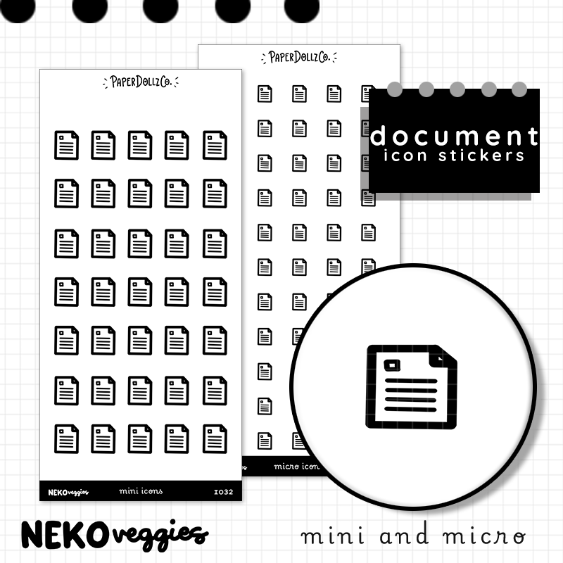 Document | PaperDollzCo | Icon Sticker | i032