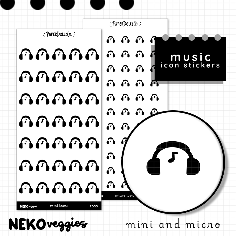 Music | PaperDollzCo | Icon Sticker | i033