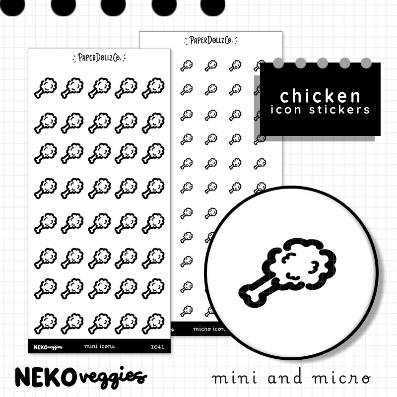 Chicken | PaperDollzCo | Icon Sticker | i041