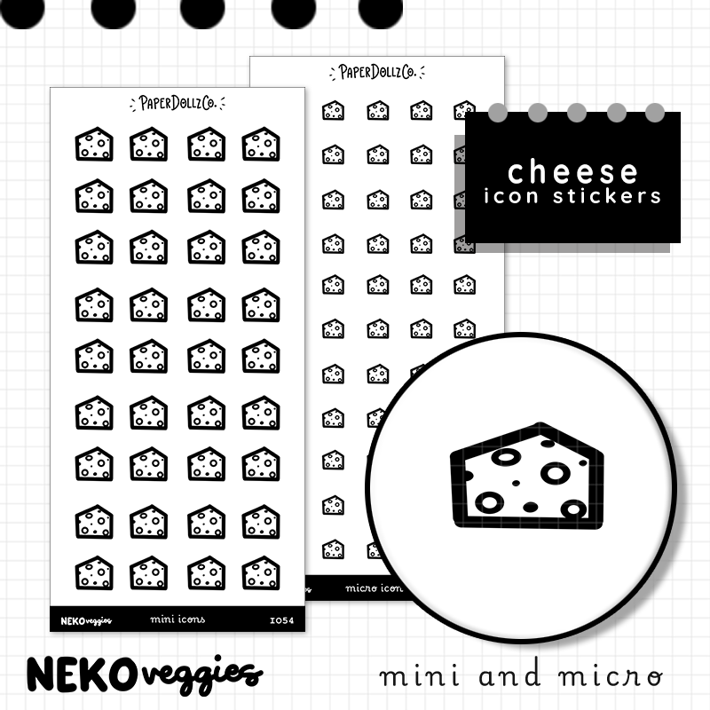 Cheese | PaperDollzCo | Icon Sticker | i054