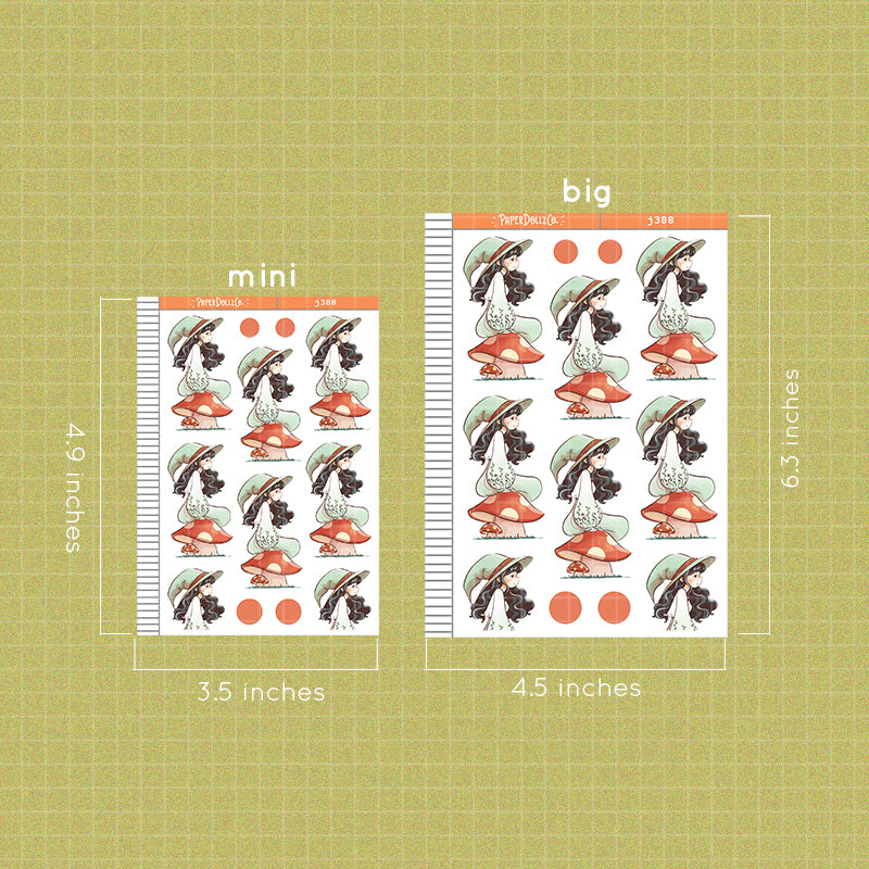Forest Enchanted Paperdollzco Planner Stickers | J388