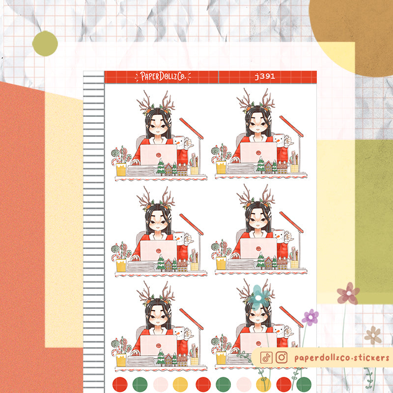 Busy Holiday Collection Just Dolls Stickers | j391
