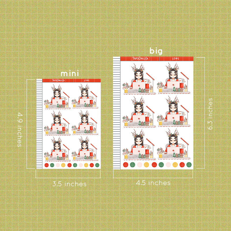 Busy Holiday Collection Just Dolls Stickers | j391