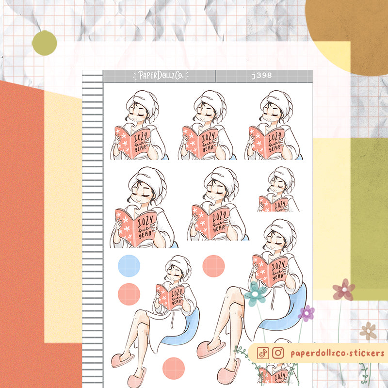 Radiant New Year Collections Stickers | J398