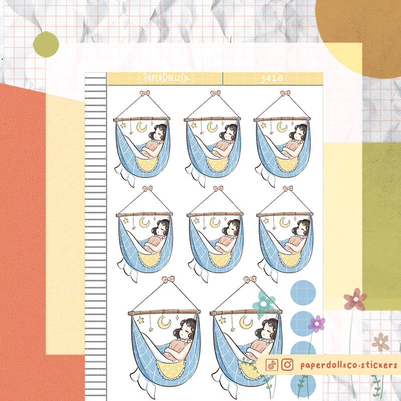 Serene Sweet Dreams Just Dolls Stickers | J418