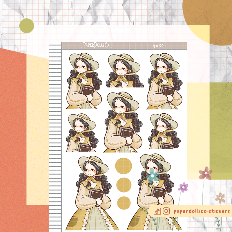 Ethel | Victorian Muses | Just Dolls Stickers | J462