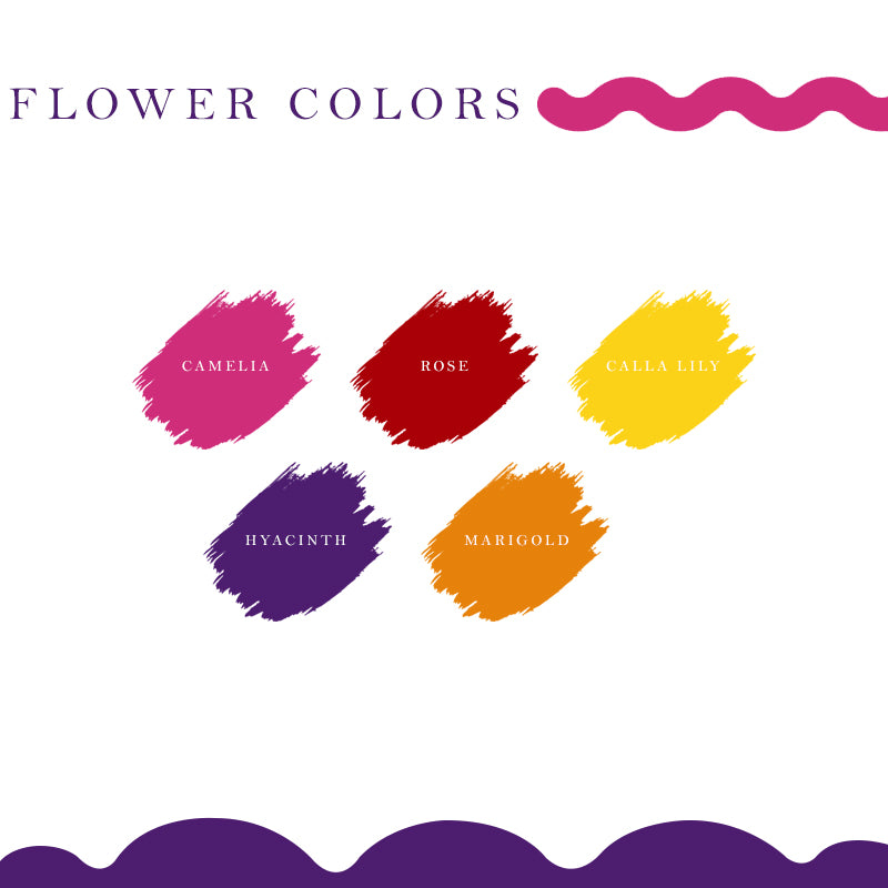 Letter Journal Sticker | Consonant | Flower Colors | L012
