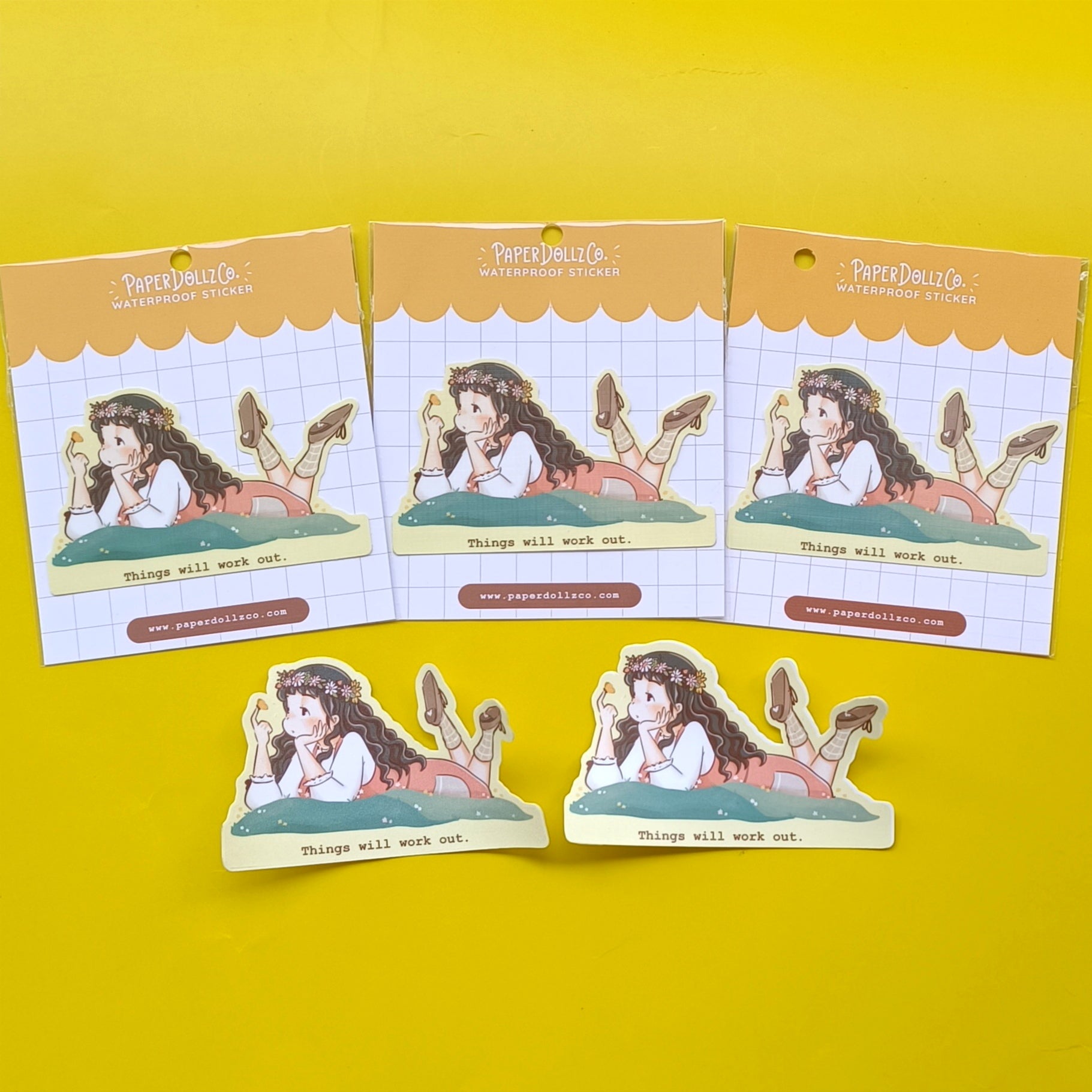 Quotation Waterproof Sticker | v002
