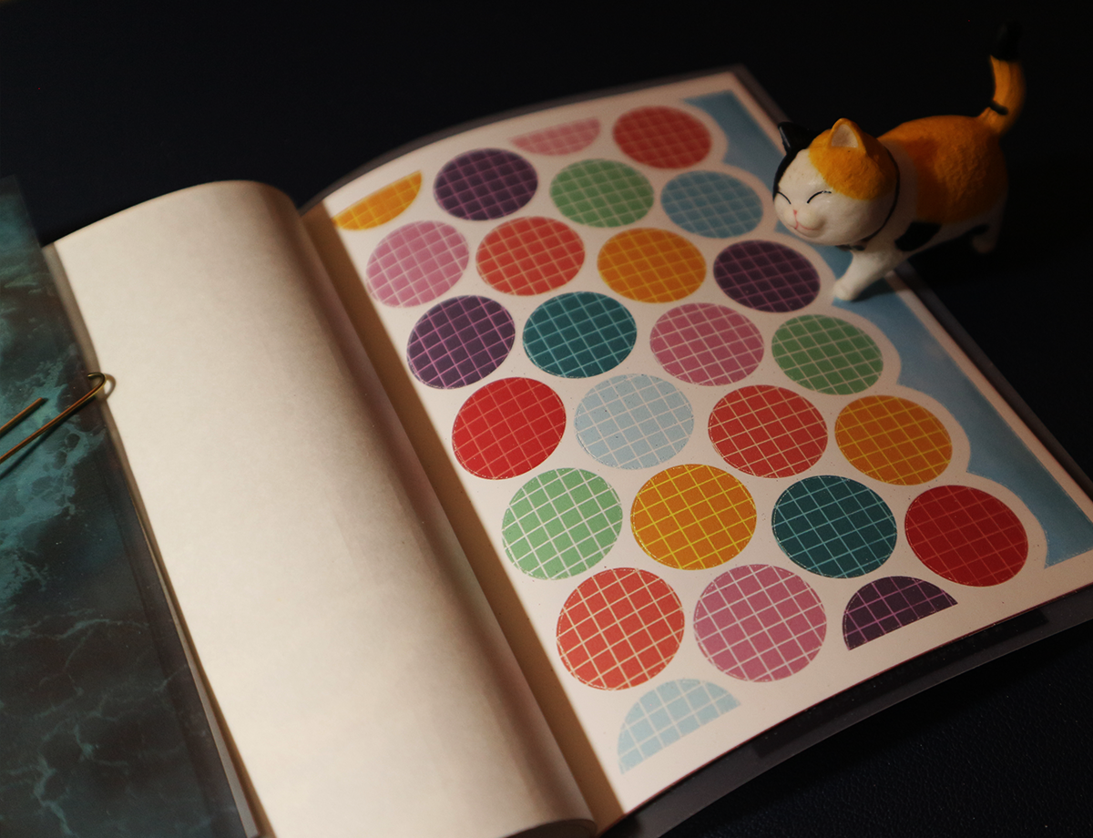 Sea - Geometric Aesthetic Sticker Book | FB006