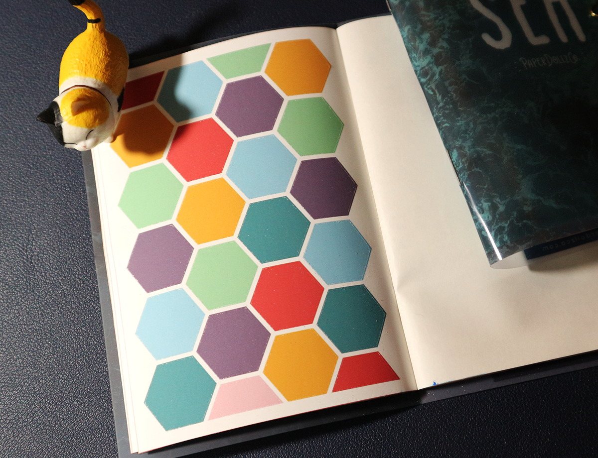 Sea - Geometric Aesthetic Sticker Book | FB006