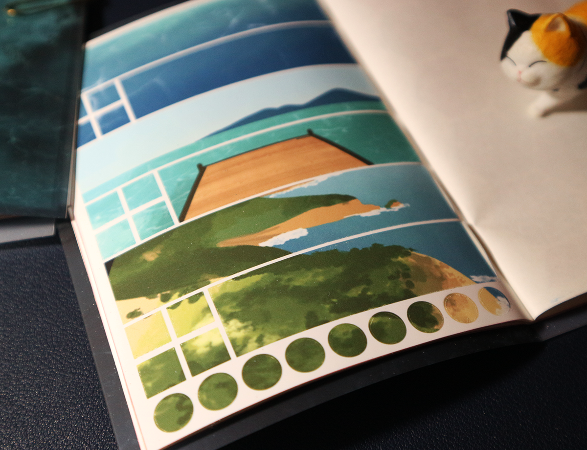 Sea - Geometric Aesthetic Sticker Book | FB006