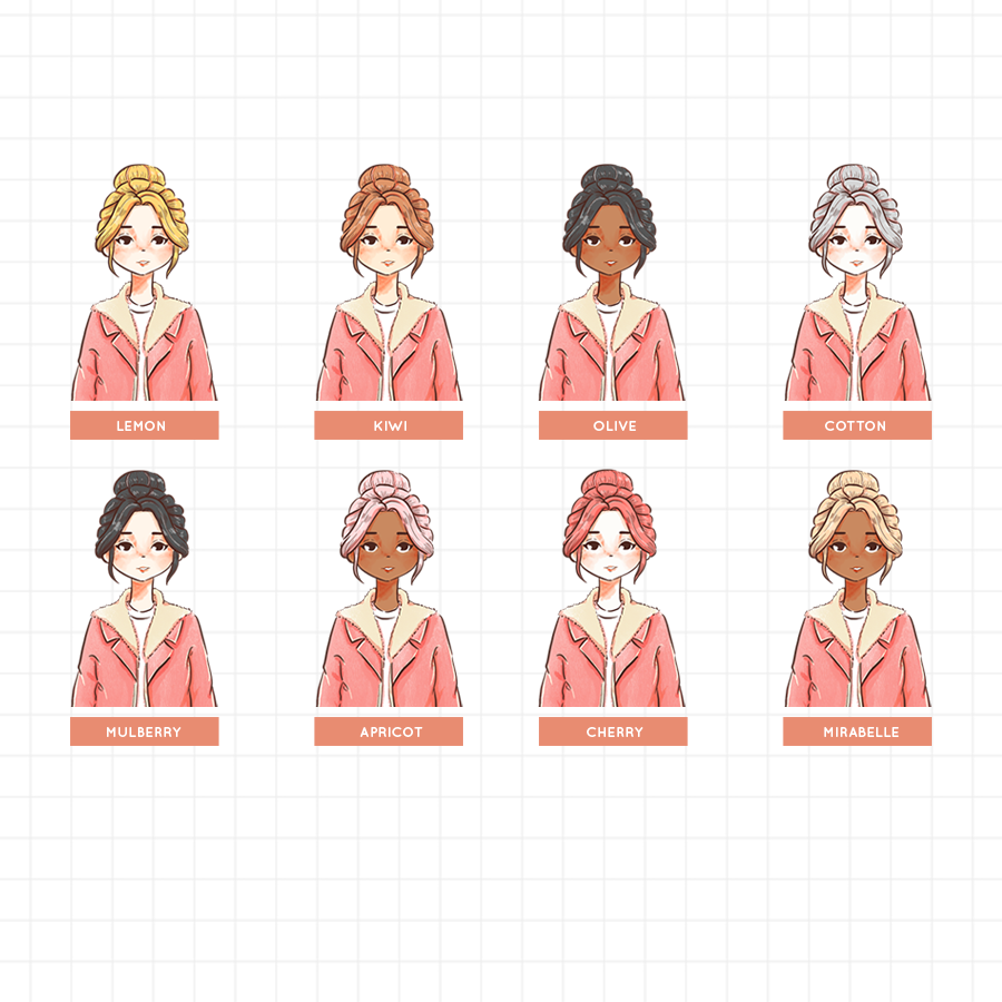 Eomeoni Korean PaperDollzCo Planner Stickers | J233