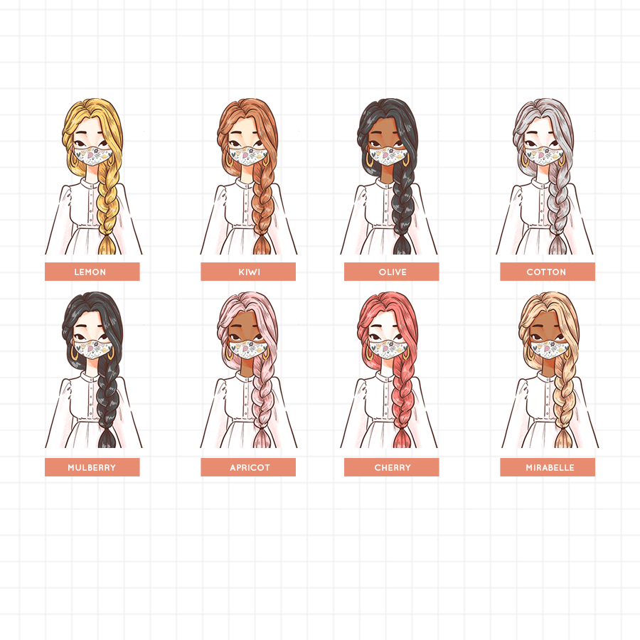 Jeoja Wear Your Mask PaperDollzCo Planner Stickers | J239