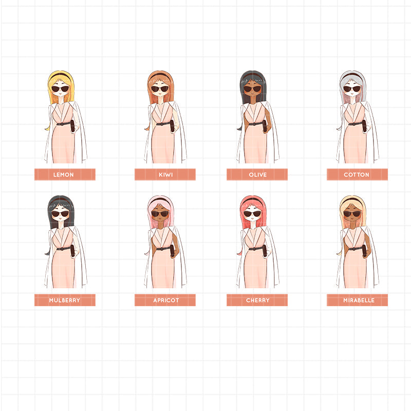 Bell PaperDollzCo Planner Stickers | J278