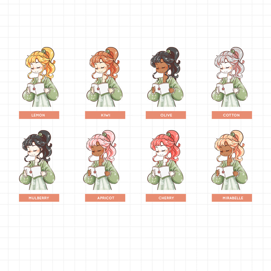 Floral Spring Fashion PaperdDollzCo Planner Sticker | J222