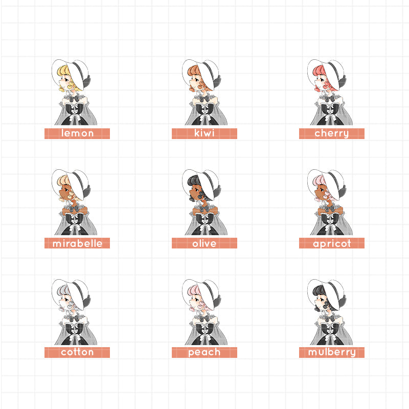 Gothicness PaperDollzCo Planner Sticker Book | CB041