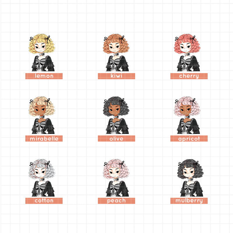Gothicness PaperDollzCo Planner Sticker Book | CB041