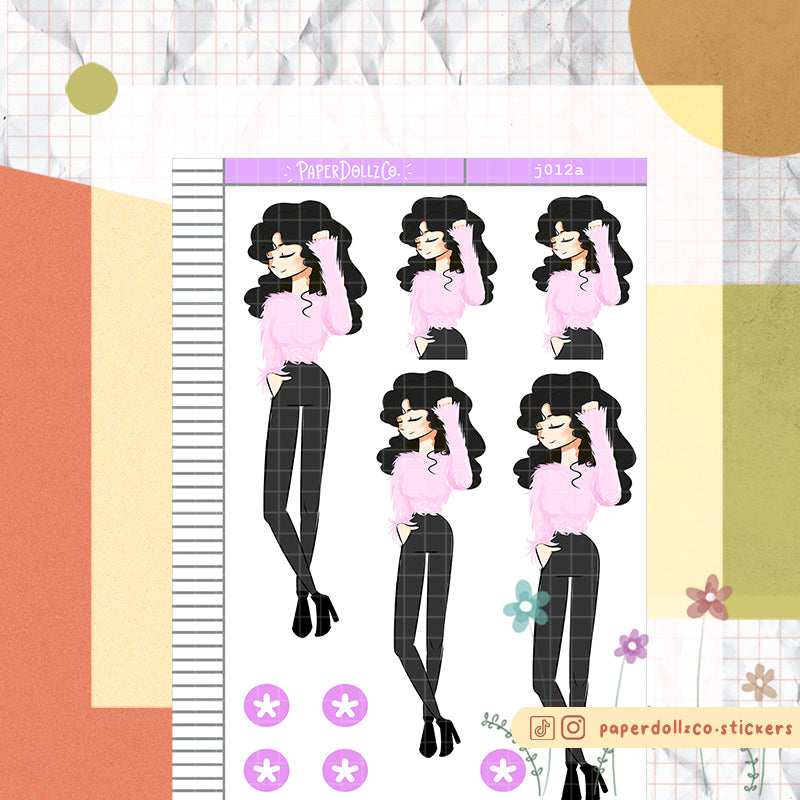 PaperDollzCo So Cold Planner Sticker | J012a