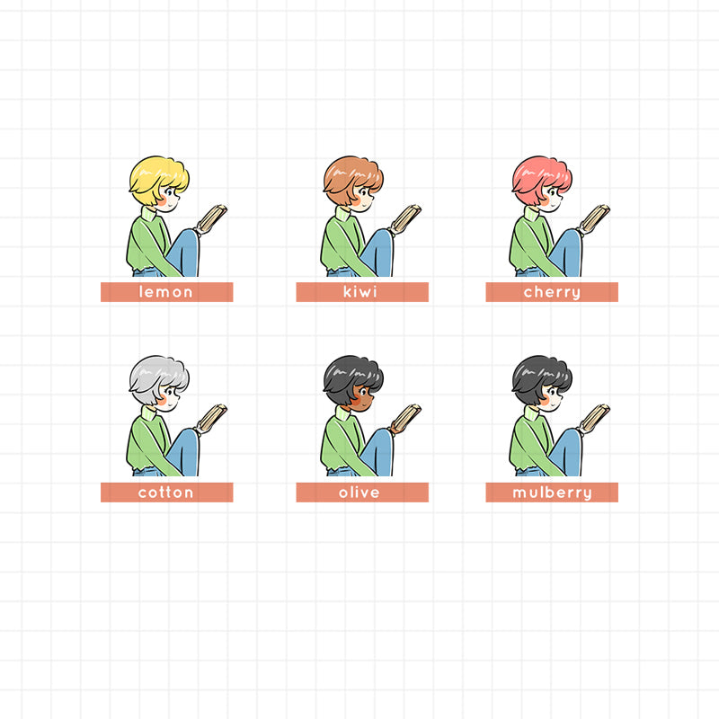 Book Lover | Just Dolls Stickers | J101