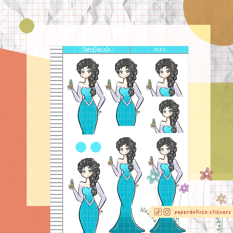 Ice Queen | Just Dolls Stickers | J123