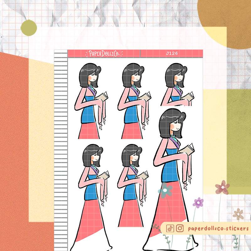 Chinese Warrior | Just Dolls Stickers | J126