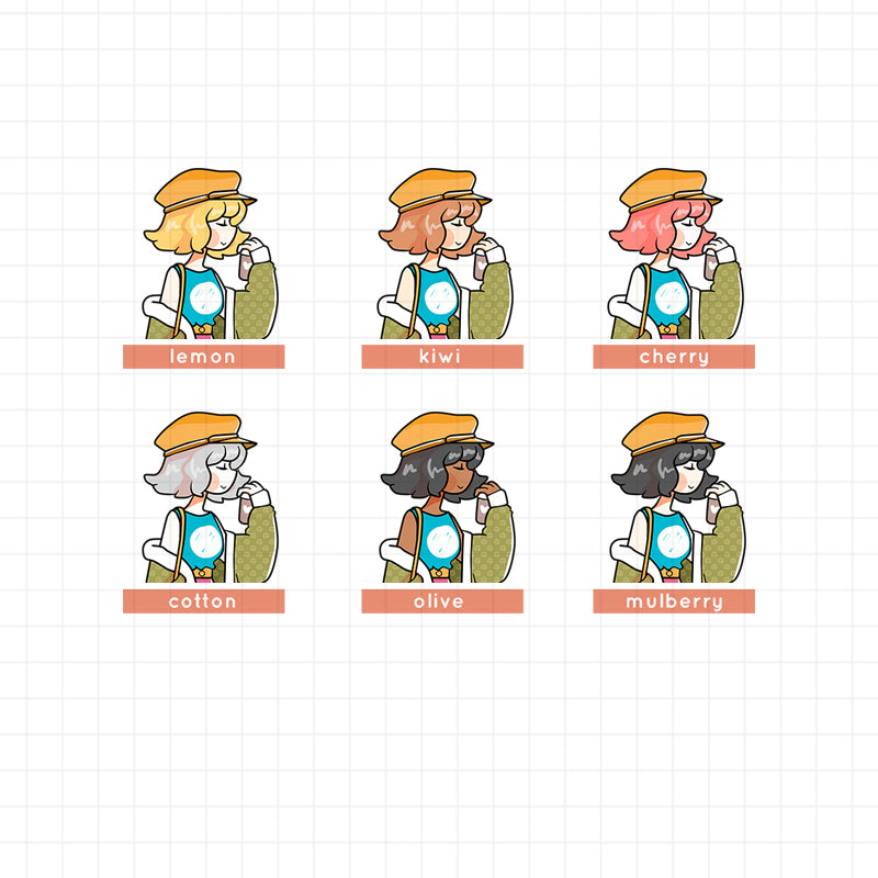 90's Work | Back When 90's | Just Dolls Stickers | J159