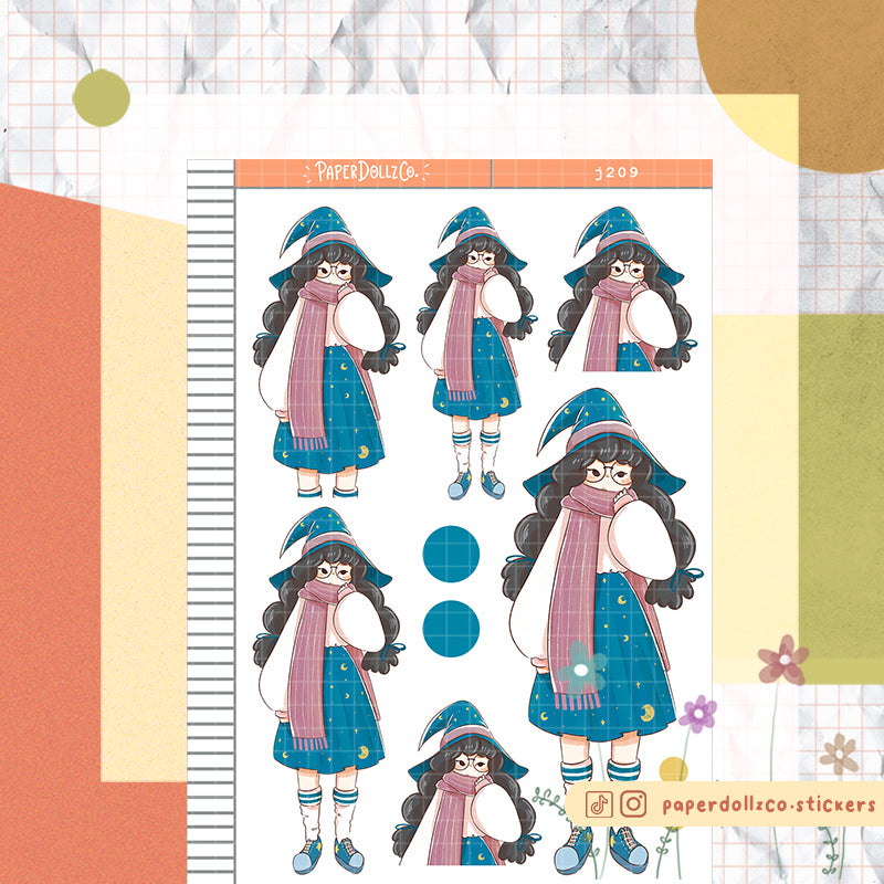 Mystical D Halloween Planner Sticker | J209