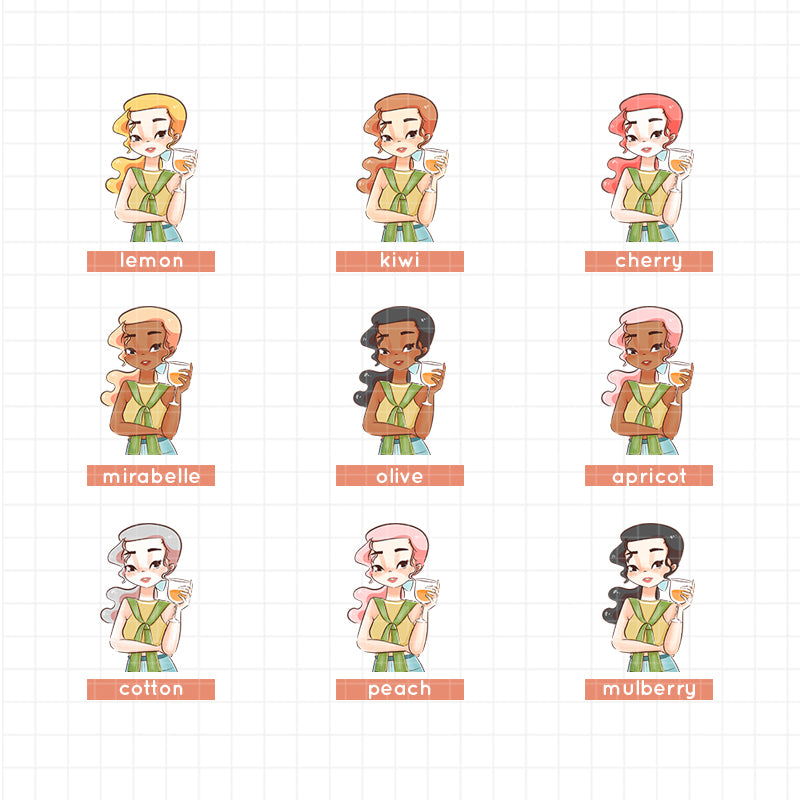 Sun-filled | Summer Princess | Collections Stickers | C261