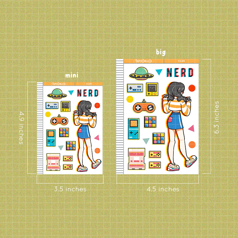 90's Nerd | Remember the 90's | Collection Stickers | C128