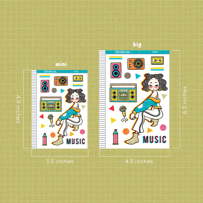 90's Music | Remember the 90's | Collection Stickers | C129