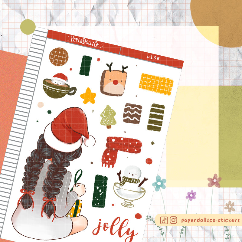 Jolly | Cozy Holiday | Collections Sticker | C166