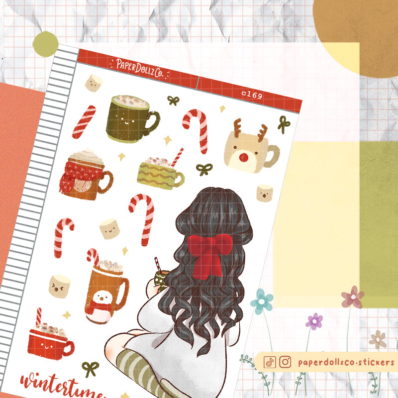 Wintertime | Cozy Holiday | Christmas Sticker | C169